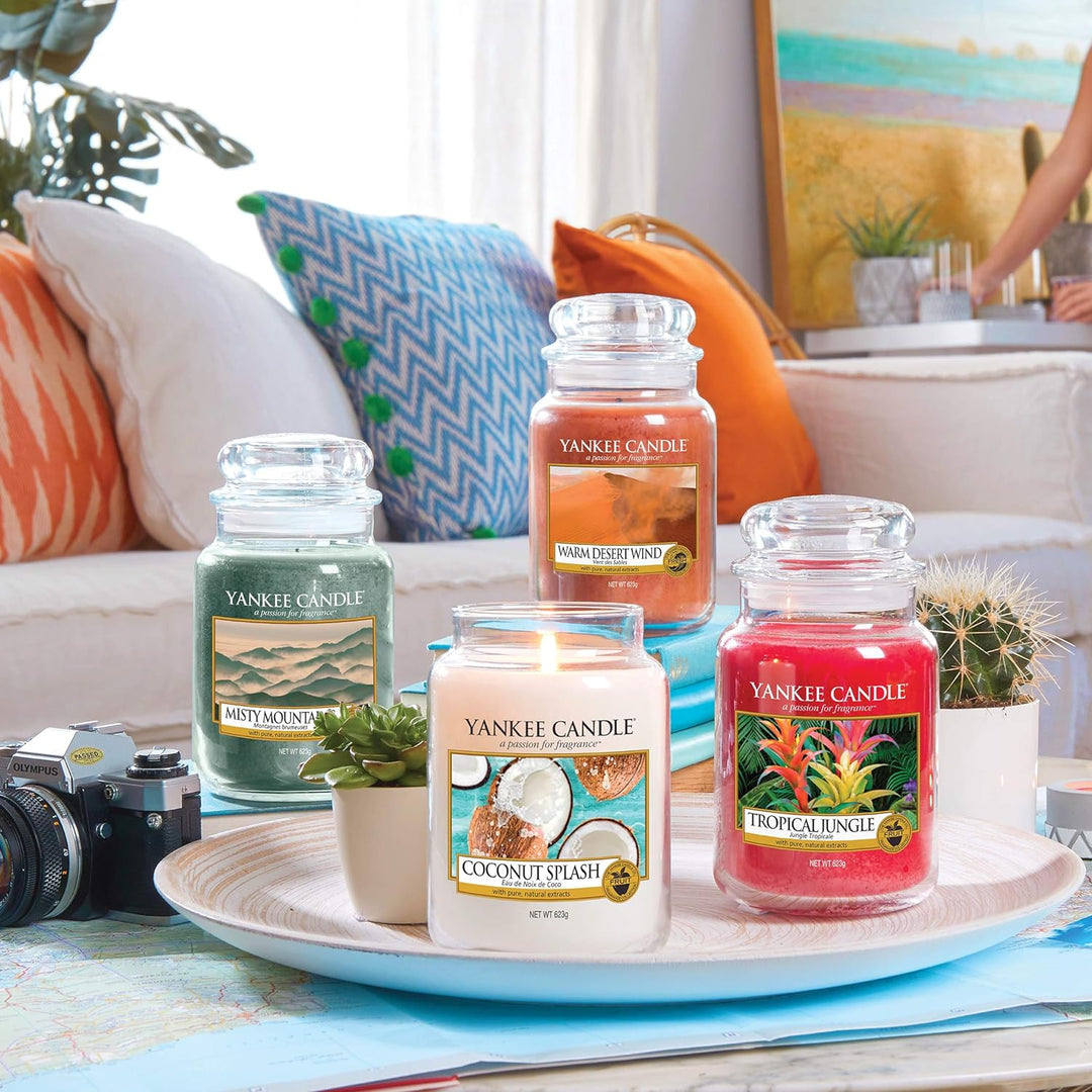 Yankee Candle Duftkerze im Glas (gross) | Tropical Jungle | Brenndauer bis zu 150 Stunden