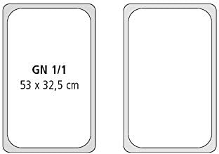 APS 81910 GN 1/1 Behälter perforiert, rostfreier Gastronormbehälter Edelstahl, Abmessungen 325 x 530