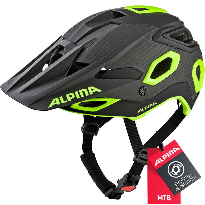 ALPINA ROOTAGE - Extrem Robuster, Carbonfaser-Verstärkter Enduro & Trail Fahrradhelm Mit Kühlenden P
