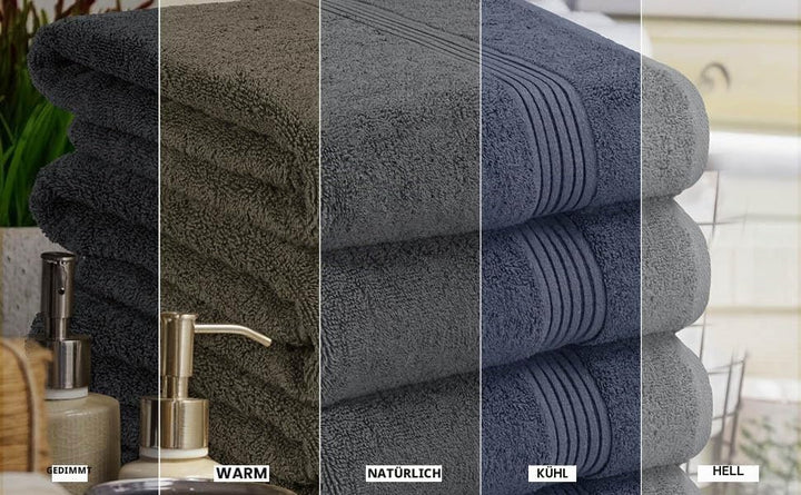 Utopia Towels - 4er-Pack Badetücher Set Premium 100% ringgesponnene Baumwolle 69 x 137 cm Handtücher