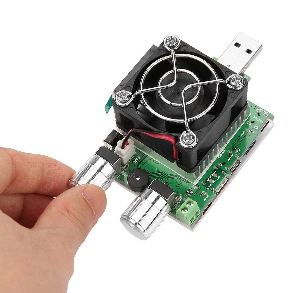Elektronische USB-Last, 35-W-Leistungsmesser-Tester Batterietester mit LCD-Anzeige, einstellbarer Ko