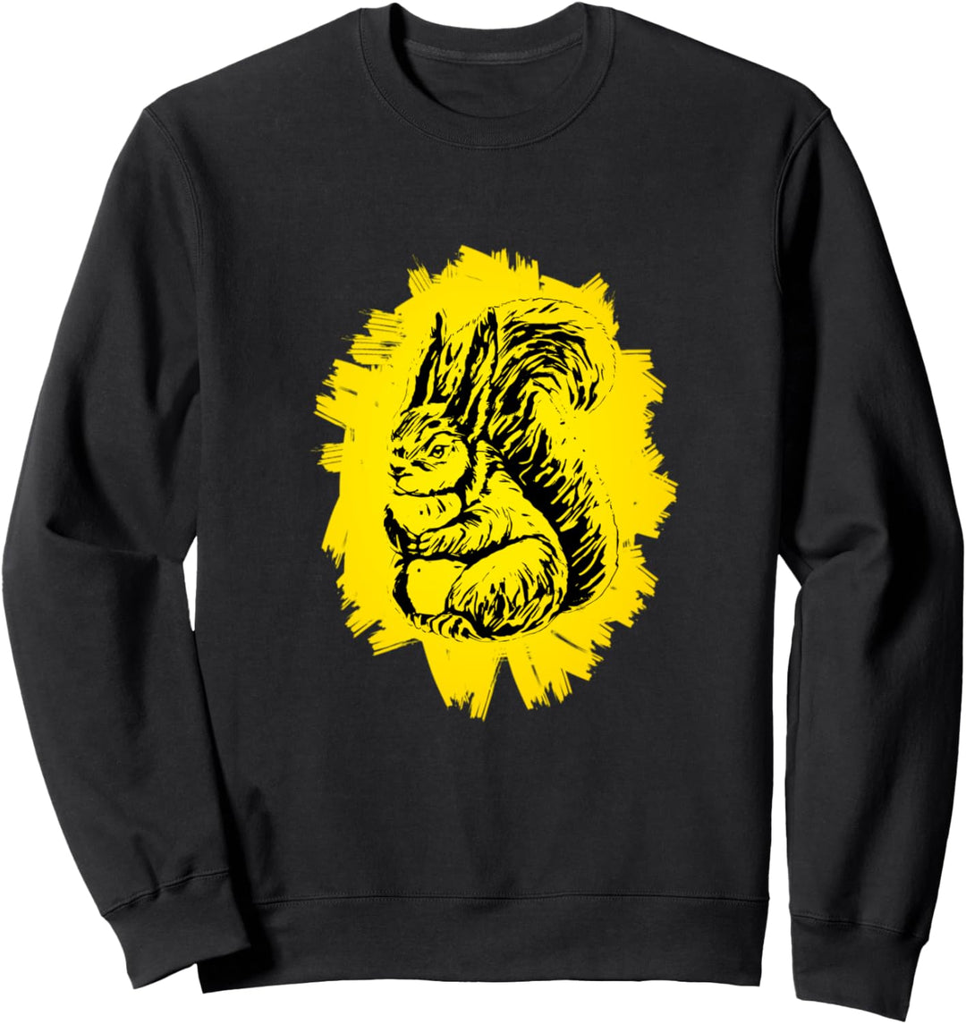 Eichhörnchen Motiv buntes Design Nagetiere Streifenhörnchen Sweatshirt