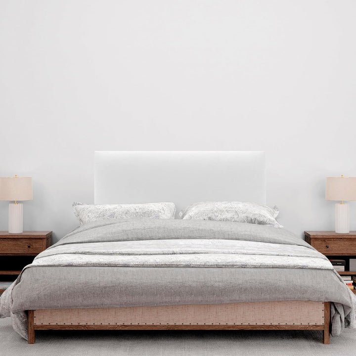 DHOME Kopfteil aus Kunstleder oder Stoff AQUALINE Glattes gepolstertes Kopfteil Luxusbett Kopfteil (