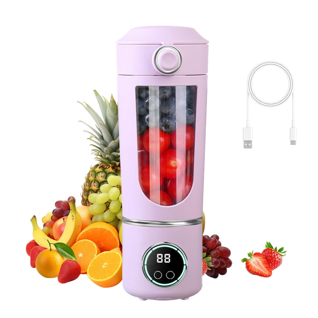 Smoothie Maker to Go, 700ml Tragbarer Mixer, Portable Blender mit 12-Klingen Edelstahl, Mini Mixer f