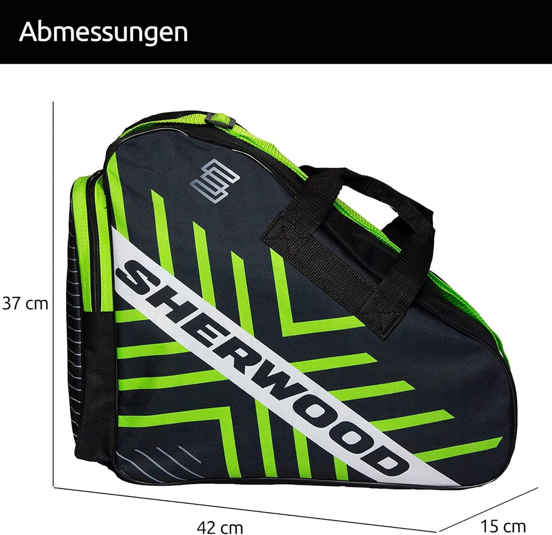 SHER-WOOD Schlittschuhtasche, Inliner-Tasche für Erwachsene und Kinder, Eishockey-Bag, ideal für Rol