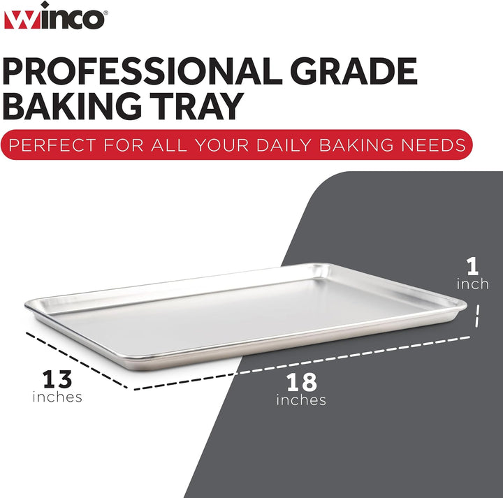 Winware 13 Inch x 18 Inch Aluminum Sheet Pan by Winware by Winco, 1