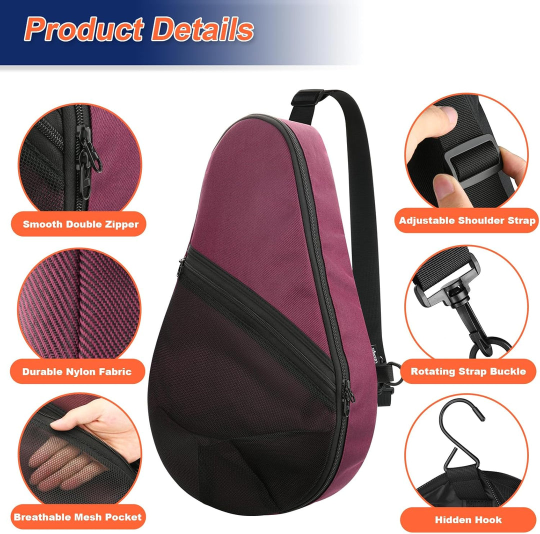 Cosmos Padelschlägertasche Pickleball Paddelschlinge Rucksack Padelschläger Aufbewahrungstasche Pade