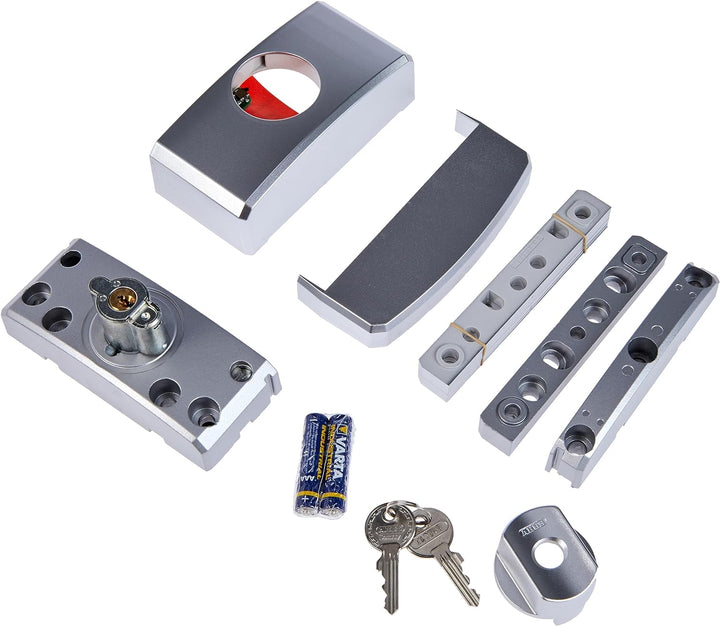 ABUS Fenster-Zusatzsicherung FTS96A AL0145 - Fensterschloss mit intuitivem Schliessmechanismus und A