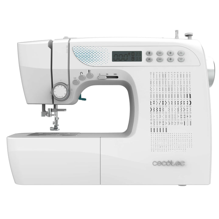 Cecotec Elektronische Nähmaschine - 215 Stiche - Expertenniveau - BelleCouture 21500. Digitalmotor,