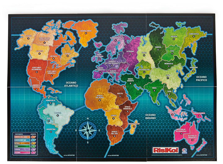 Editrice Spiele, Risiko, Boxspiele, Risico Classic Edition 2023, Gesellschaftsspiele und Strategie f