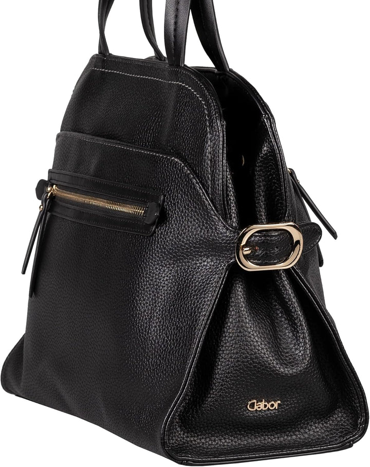 Gabor bags Neomi Damen Shopper Umhängetasche Reissverschluss Gross Schwarz