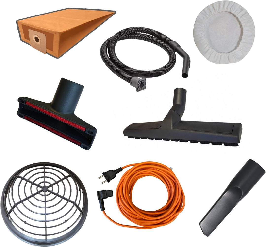 S10 Plus Staubsauger mit Beutel grün - Kirchhoff-Edition - 15 Meter Kabel - Universaldüse
