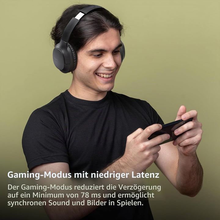 TOZO HA1 Over Ear Kopfhörer, Kopfhörer Kabellos Bluetooth 5.4, ENC Noise Cancelling Kopfhörer mit 70