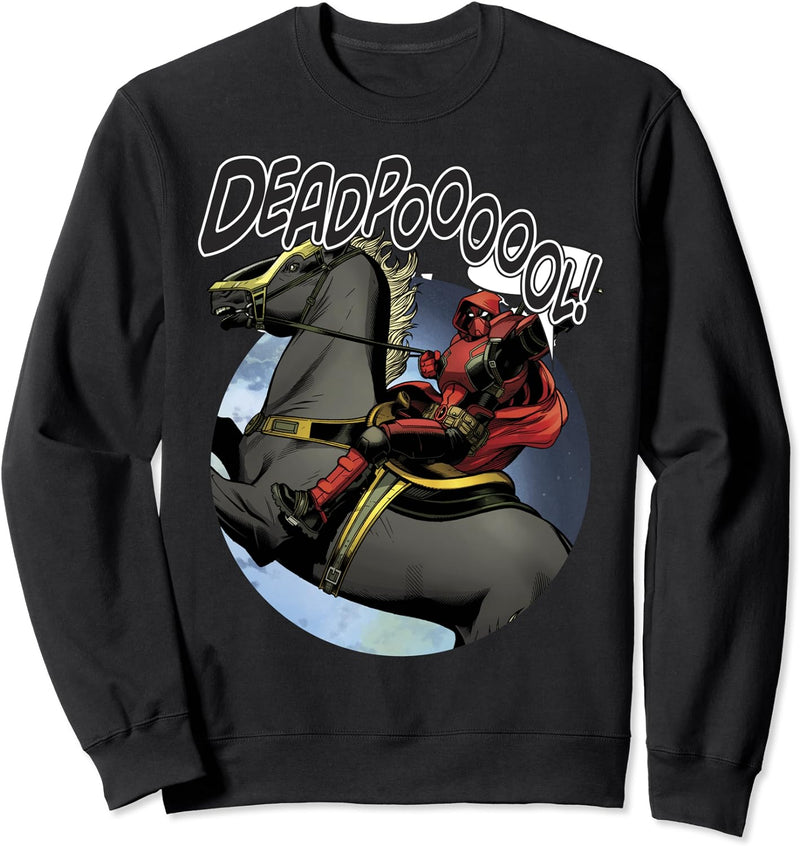 Marvel Deadpool Horseback Robin Sweatshirt