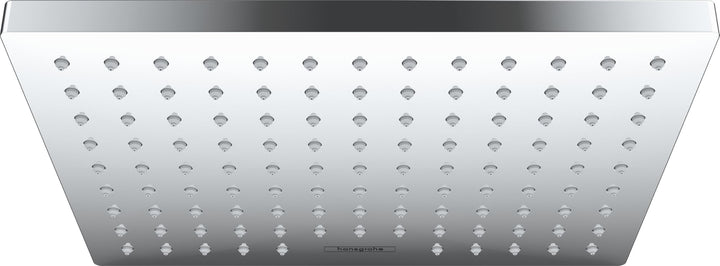 hansgrohe Duschkopf Vernis Shape, Kopfbrause Regendusche mit 1 Strahlart, Chrom Chrom 1 Strahlart (L