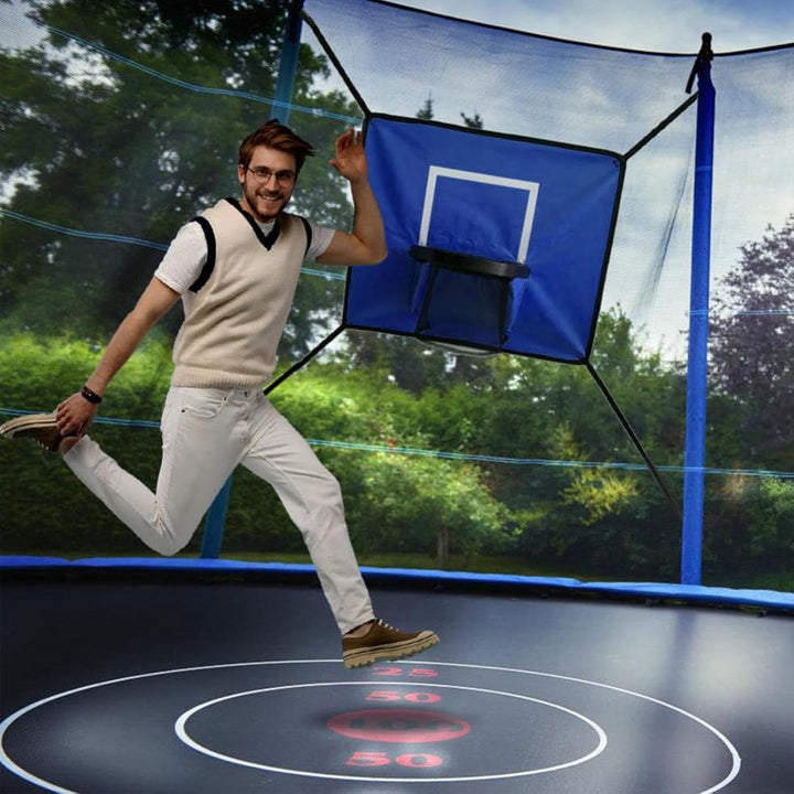 Generisch Trampolin-Basketballkorb | Kinderspielset zum Hüpfen und Dunken | Trampolin Korb Spiel Set