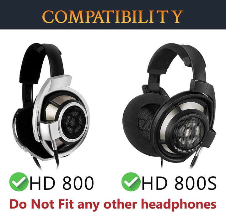 SOULWIT Lammfell Ersatzpolster Ersatz Ohrpolster für Sennheiser HD800/HD800S HD 800-Kopfhörer, Polst