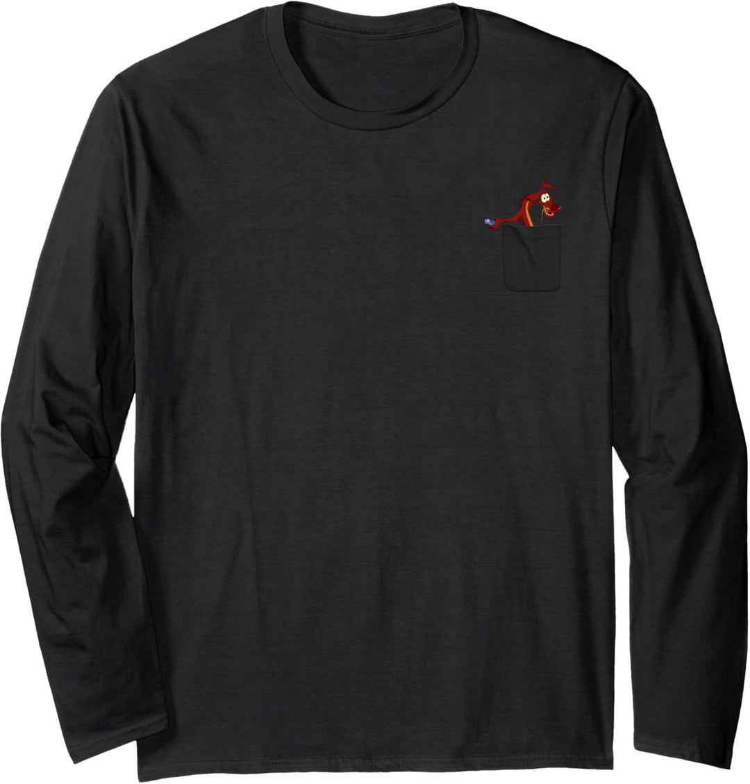 Disney Mulan Mushu And Cri-Kee Pocket Langarmshirt