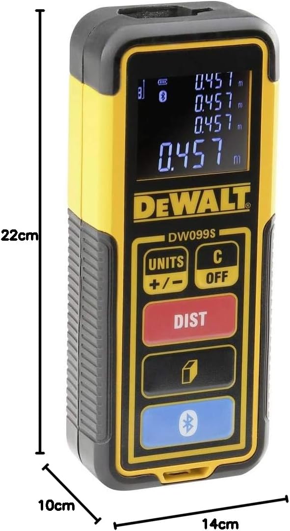 DeWalt DW099S-XJ - Medidor lssser de distancias 30m con B