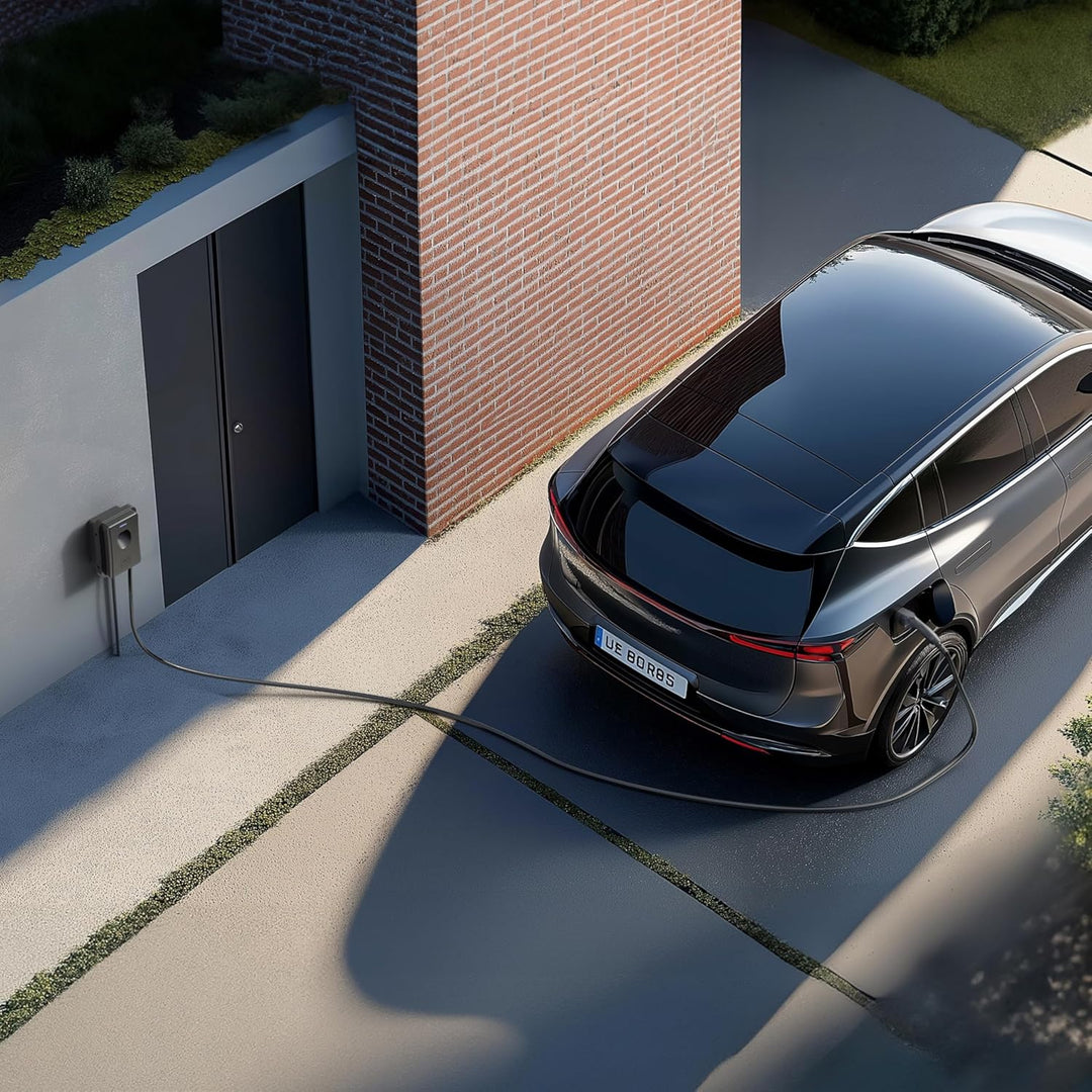 Masterplug EV Wandladegerät für Elektro- und Einstecken-Hybridfahrzeuge vom Typ 2, mit 5m Langem Kab
