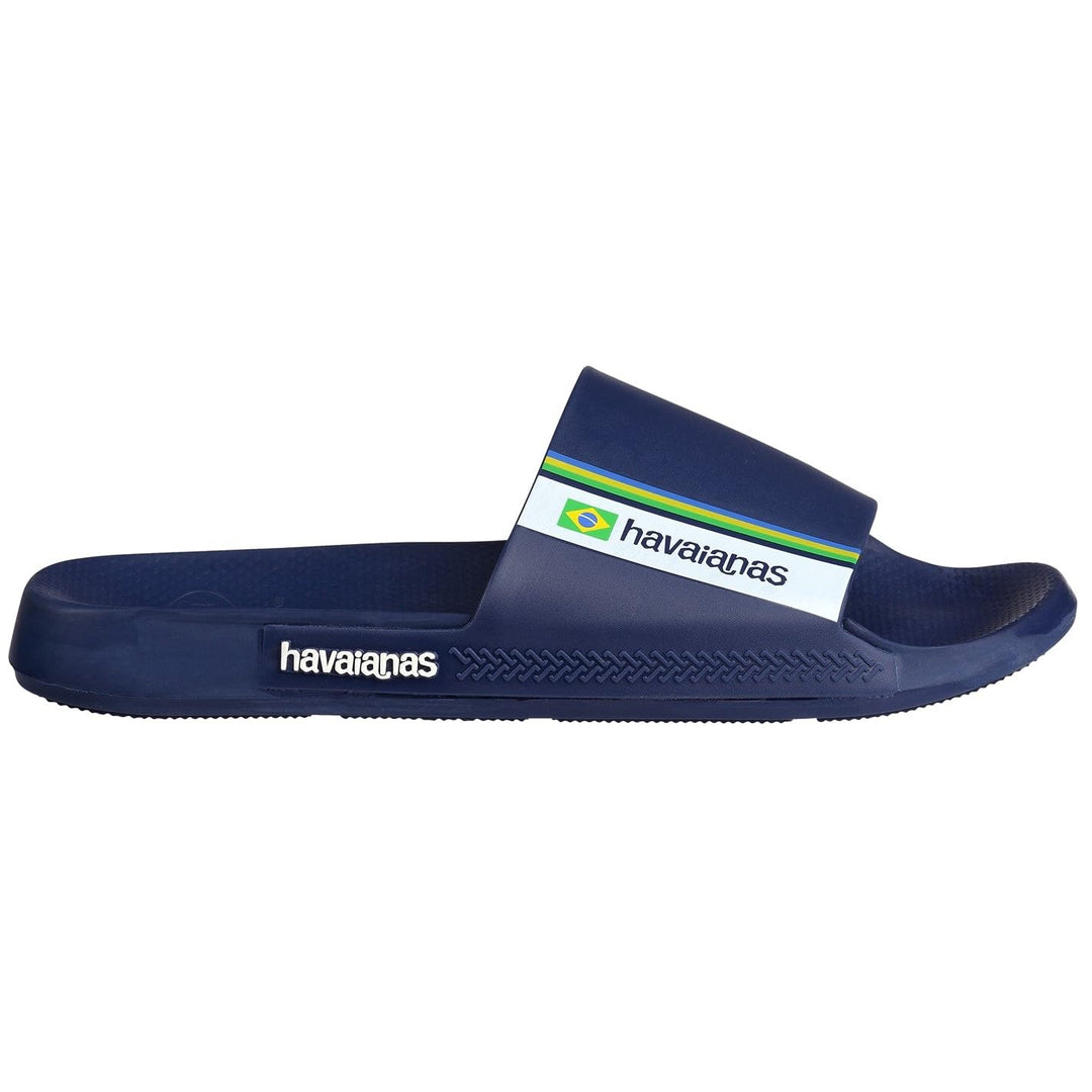 Havaianas Unisex Slide BrasilSchiebe-Sandalen 41/42 EU Navy Blue, 41/42 EU Navy Blue