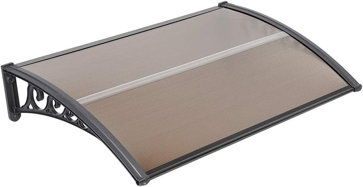 XUANYU Überdachung Haustür aus Aluminium und Polycarbonat, Vordach Haustür, Vordach für Haustür, Tür