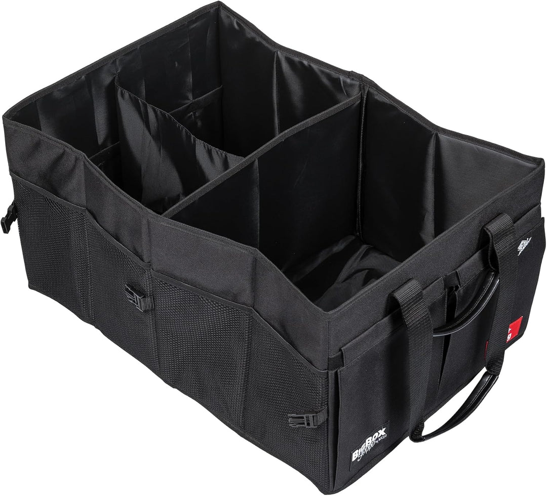 WEDO BigBox Shopper XL – robuste Kofferraumtasche 72 L, faltbar, 100 kg Traglast, Polyester, mit Inn