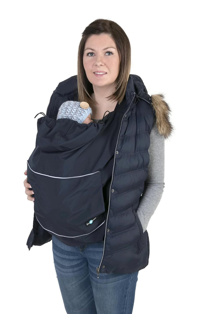 fun2bemum Softshell Baby Tragecover Trageabdeckung Dunkelblau, Dunkelblau