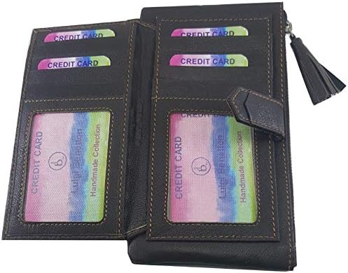 VICTOR LINE DAMEN LEDER GLÄNDER BENETTON FARBEN MODA, braun (Braun) - 3775, Braun