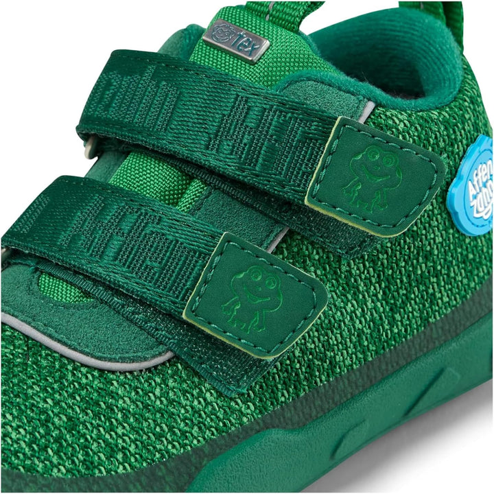Affenzahn Übergangsschuh Knit Happy wasserdicht atmungsaktiv vegan mit Kaltfutter, Klettverschlüssen