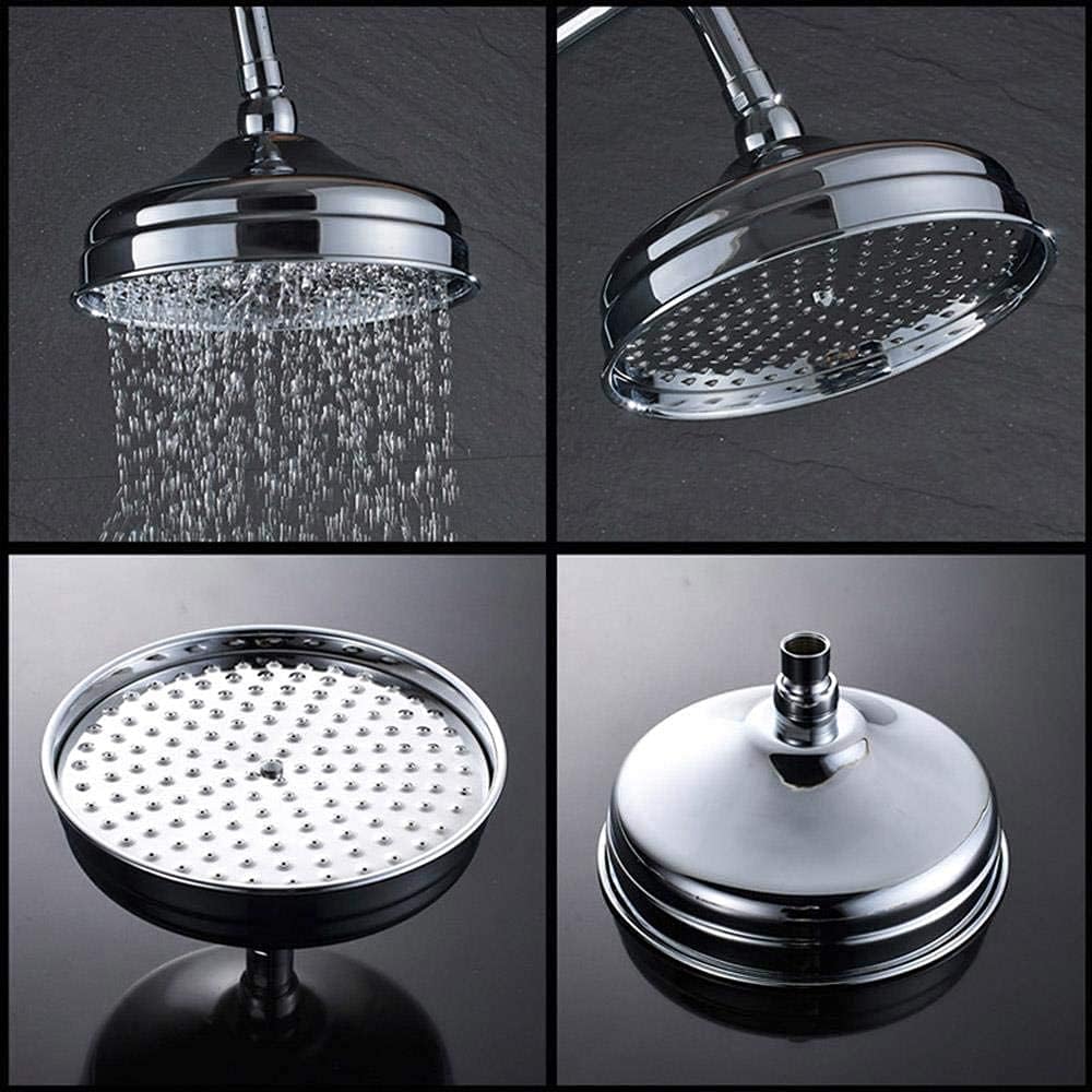 AFUDER Antik Messing rund 8 Zoll Regenduschkopf Badzubehör Ersatzduschkopf Duschkopf Regendusche (St