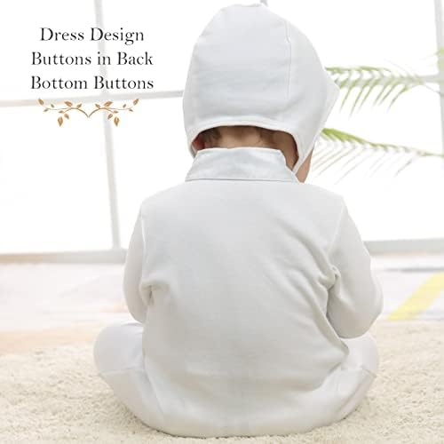 Booulfi Baby Kleidung Jungen 0-12 Monate Strampler Neugeborene Body Langarm Overall Winter Baby Erst