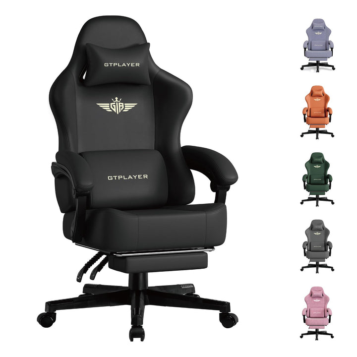 GTPLAYER Gaming Stuhl, Atmungsaktiver Bürostuhl,bürostuhl ergonomisch,Hochwertiger - Kunstleder, Erg