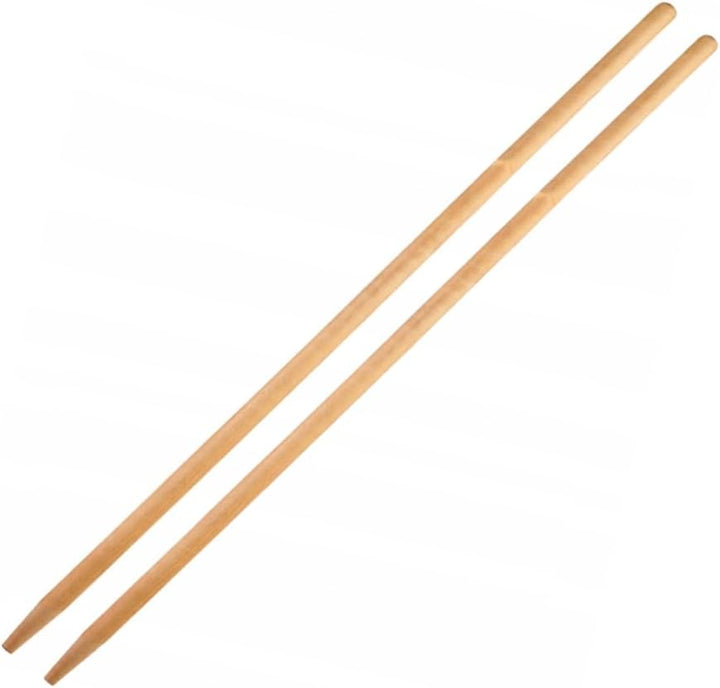 2 STK. Laubrechenstiel Holzstiel Holz 150 cm Besenstiel Gerätestiel ohne Gewinde (150 cm), 150 cm