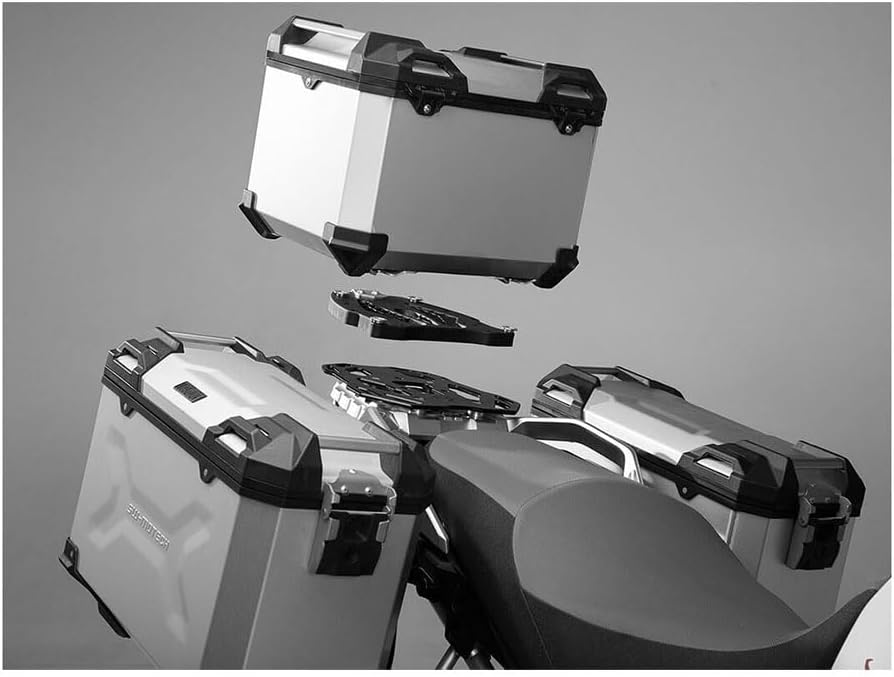 SW-MOTECH TRAX ADV Aluminium Topcase 38L, Silbern.