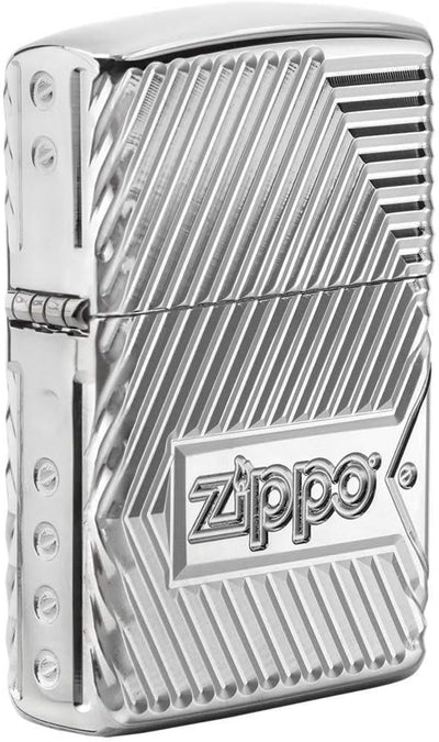 Zippo Bolts Design - 29672 - Choice Collection 2018-60004306 - Suggested Retail: Euro 139,95 Silber