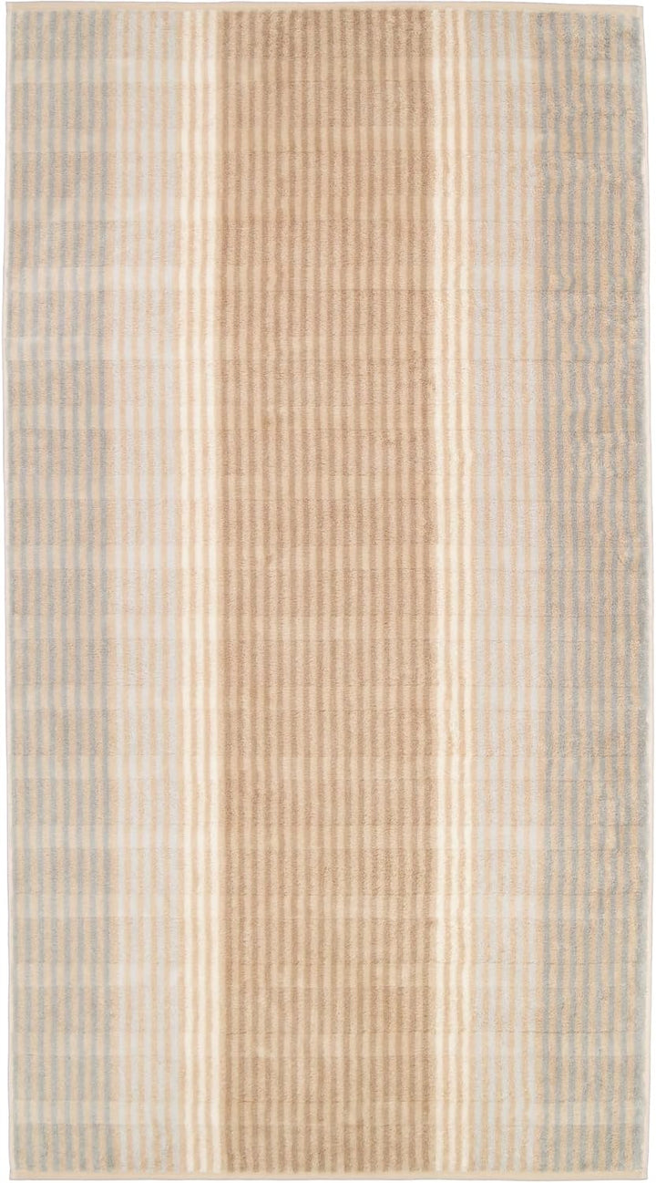 CAWÖ Home Handtücher Noblesse Cashmere Streifen 1056 Sand - 33 Duschtuch 80x150 cm, Duschtuch 80x150