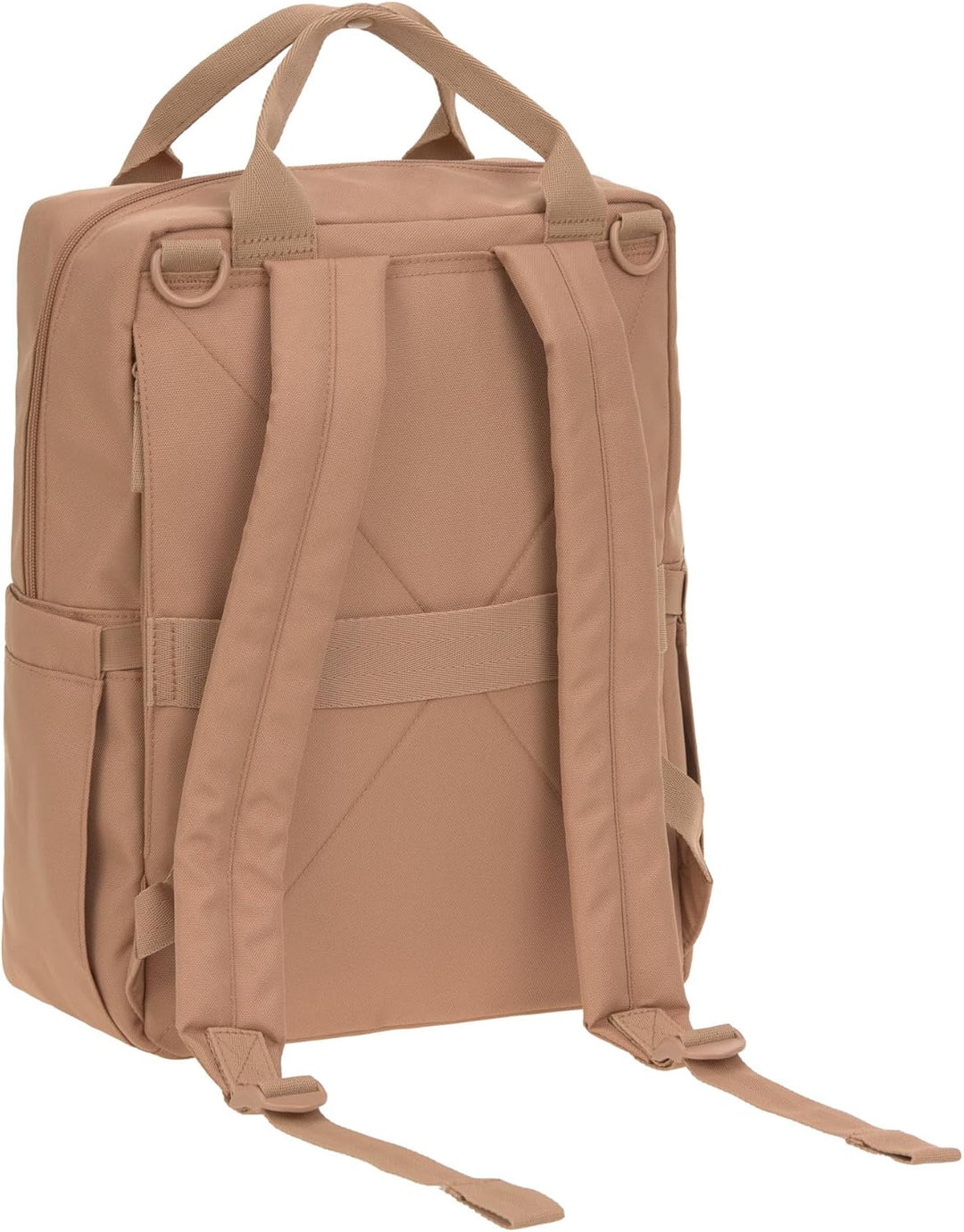 LÄSSIG Baby Wickelrucksack Wickeltasche Rucksack mit Wickelunterlage, Kinderwagenbefestigung, Flasch