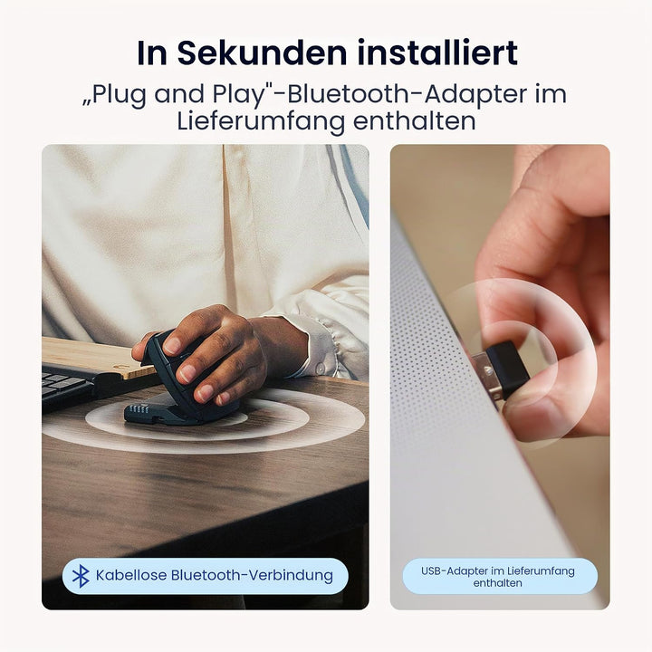 Contour Unimouse Ergonomische Maus | Einstellbare Neigung von 35°-70°, 6 programmierbare Tasten, Dau