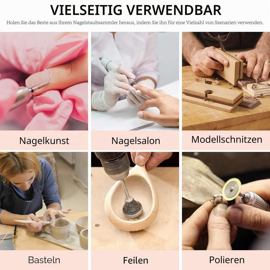 Nagelstaubabsauger Professioneller,Nagel Staubsammler Maschine, Leistungsstarker Nagelstaubsauger Ma
