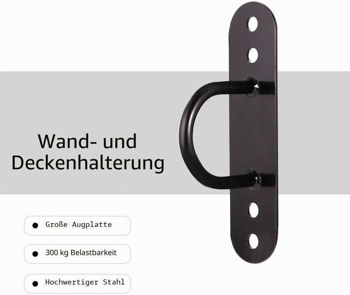 KYLIN SPORT Battle Rope Wand / Deckenhalterung Anker Bracket Hook für Suspension Straps Crossfit Gym