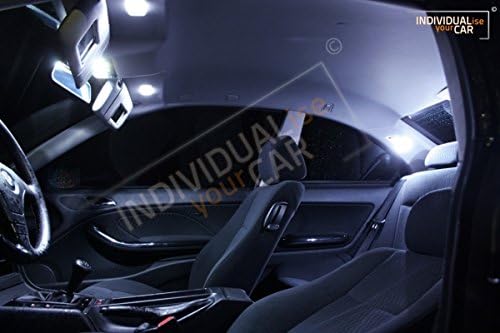 INDIVIDUALise your CAR Innenraumbeleuchtung SET für 3er E46 Coupé (Cool-White) Kaltweiss, Cool-White