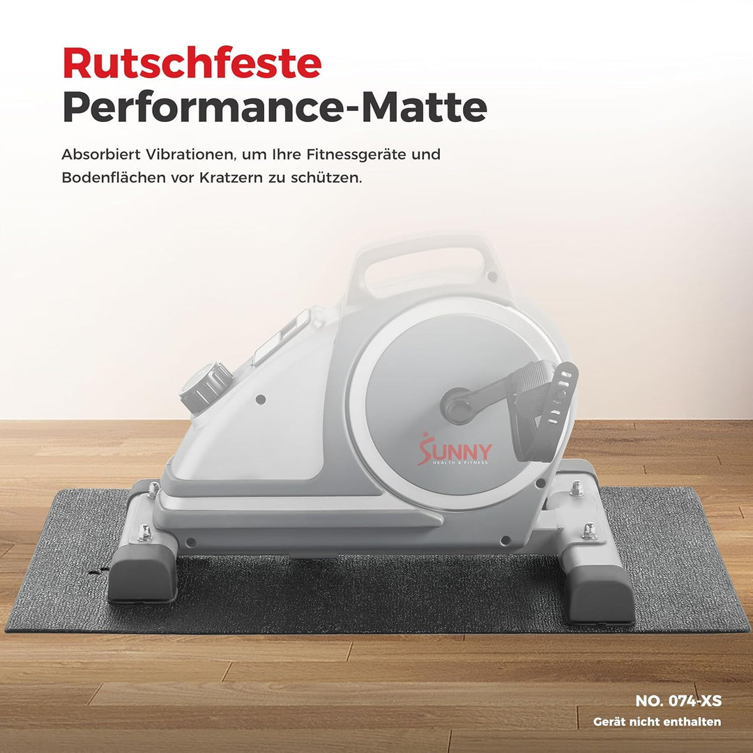 Sunny Health &amp; Fitness rutschfeste Heimtrainingsmatte für Laufband, Gerätematte, Schutzmatte aus Sch