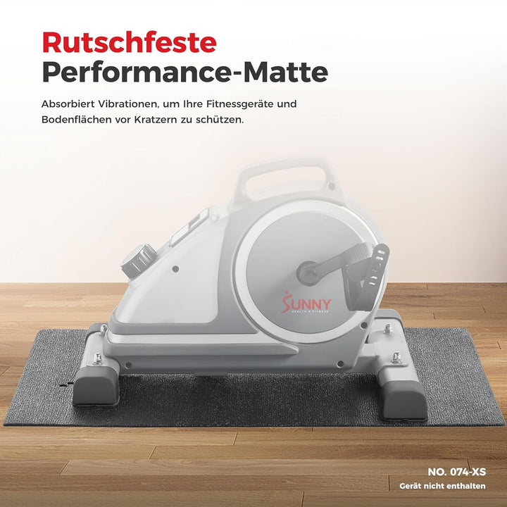 Sunny Health &amp; Fitness rutschfeste Heimtrainingsmatte für Laufband, Gerätematte, Schutzmatte aus Sch