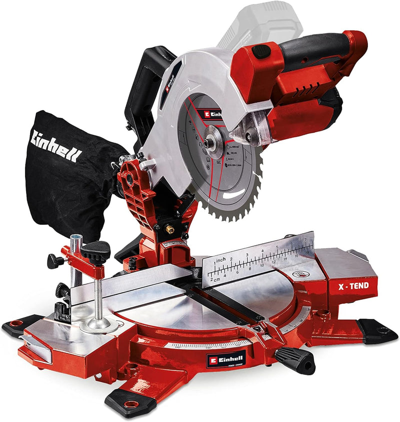 Einhell Akku-Kappsäge TE-MS 18/210 Li-Solo Power X-Change (Li-Ion, 18 V, 3.000 min-1, neigbarer Säge