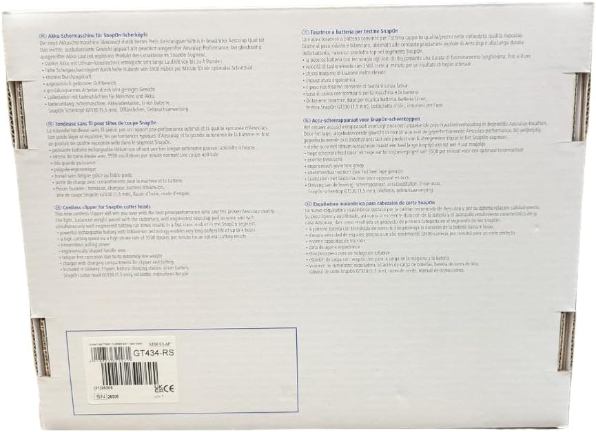 Aesculap EHASO Profi Hundeschermaschine Set Durati Speed mit Scherk. 1,5 mm + Hundenapf + Aufschiebe