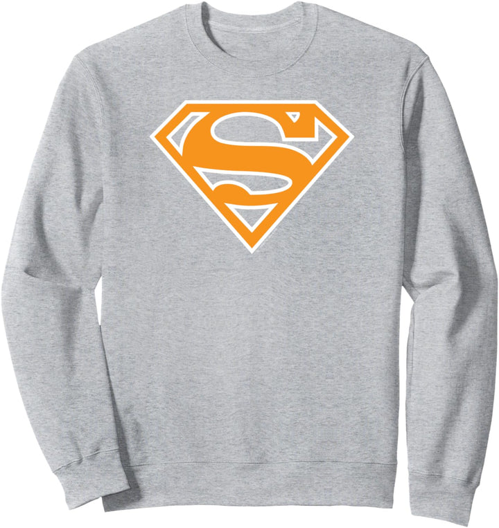 Superman Light Orange & White Shield Sweatshirt