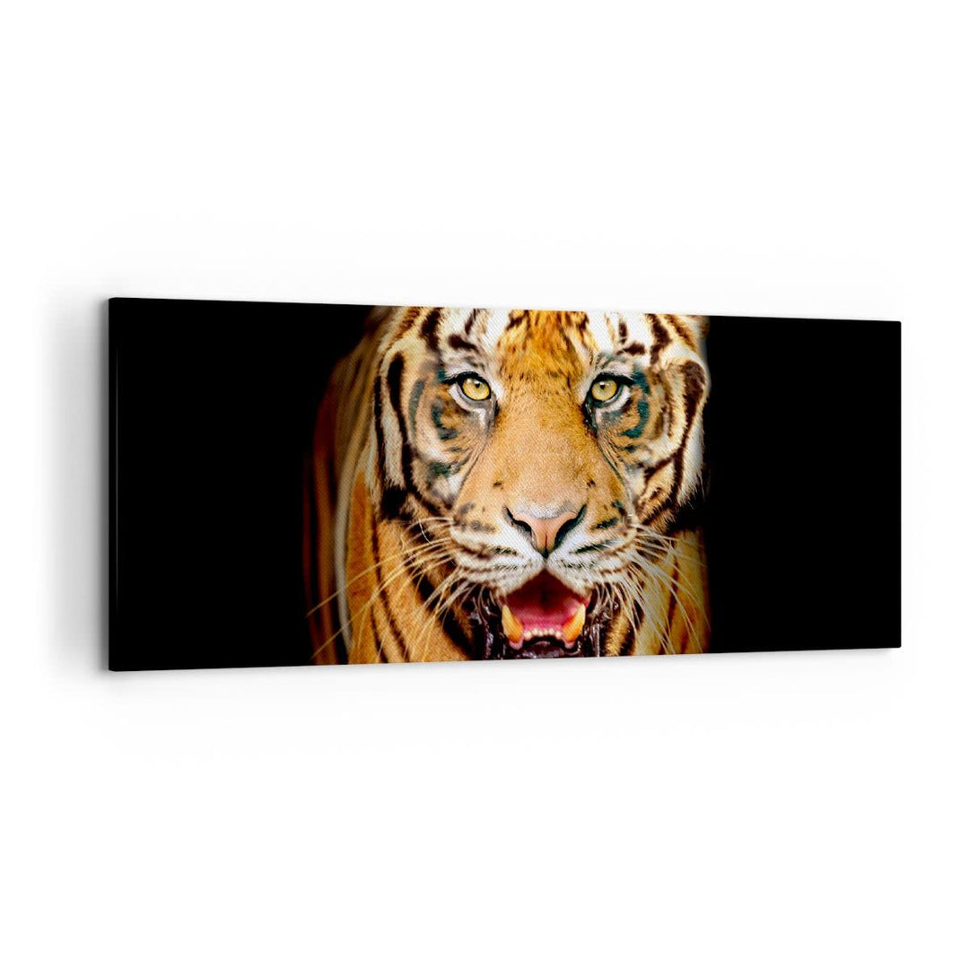 Wandbilder Dekoration Wohnzimmer tiger tier Panorama Bilder auf Leinwand 120x50cm Leinwandbild mit R