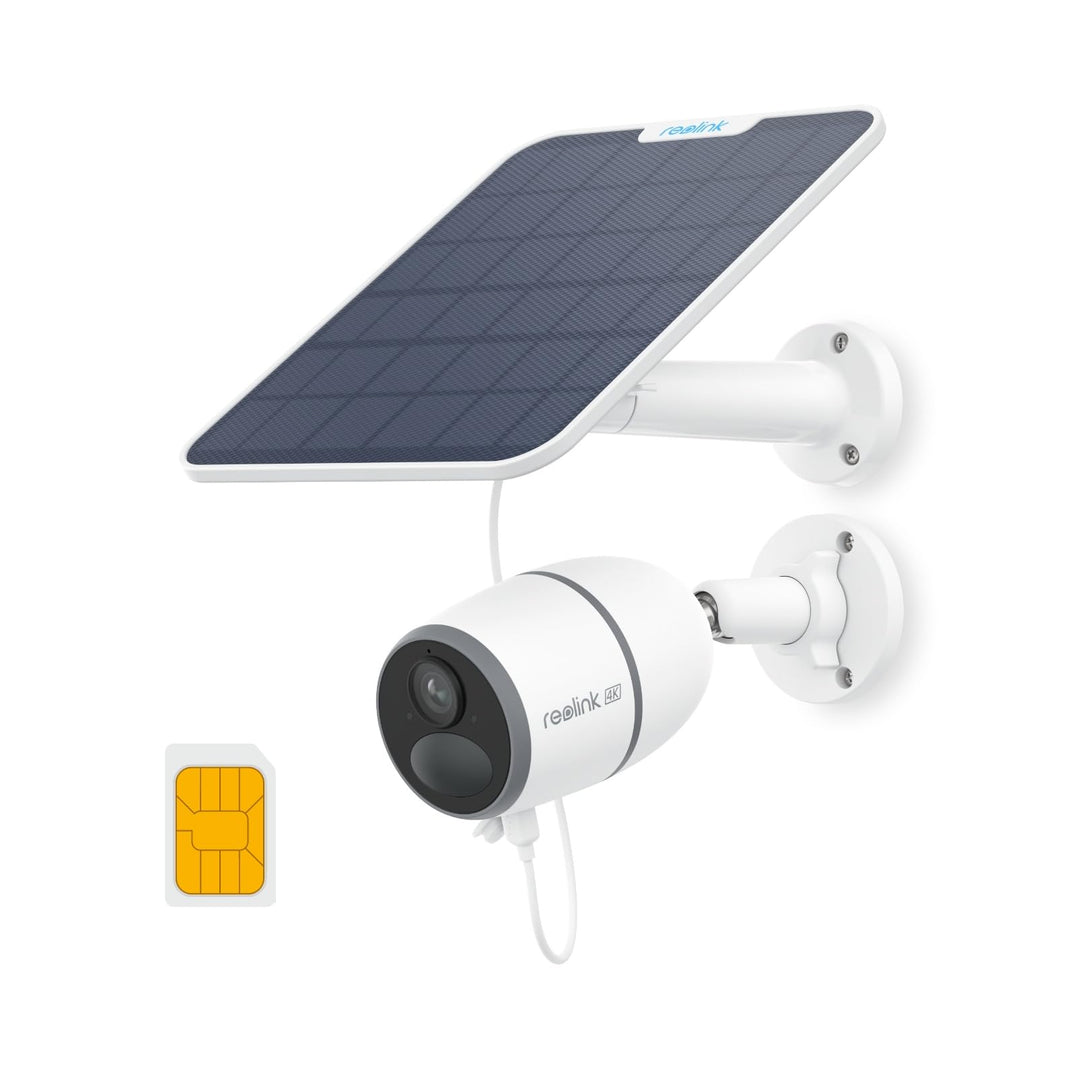 Reolink 4K 4G LTE Überwachungskamera mit SIM Karte, 8MP Solar Kamera Outdoor ohne WLAN, Person/Auto/