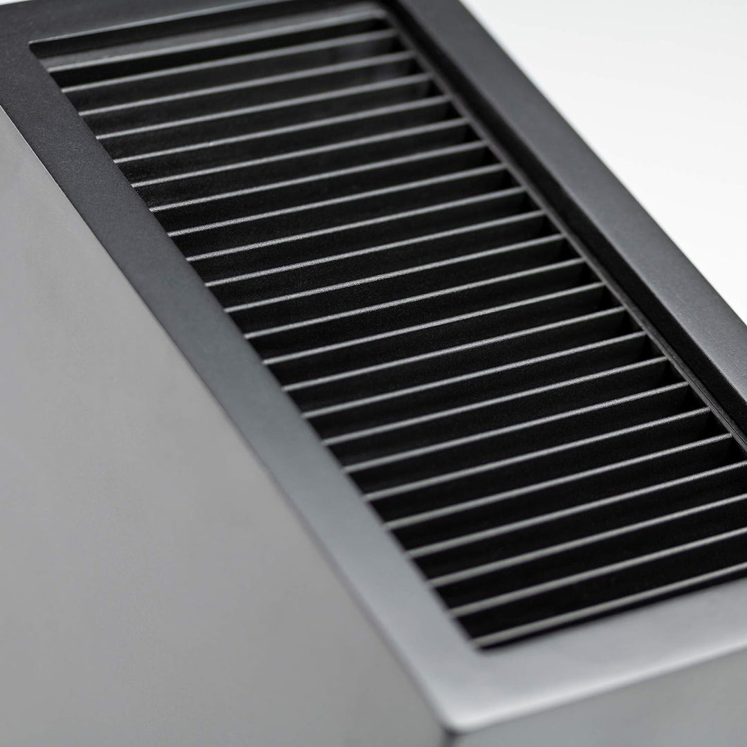 Rockingham Forge Messerblock, Kunststoff, Schräges Design, Leeres Messerblock, Schwarz